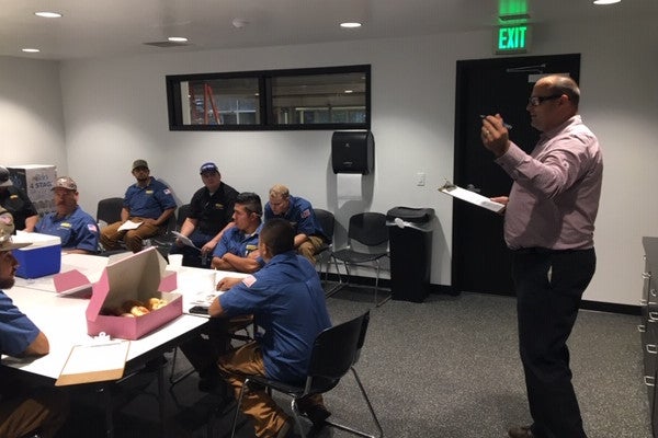 Peterson Technicians Receiving Classroom Safety Instruction