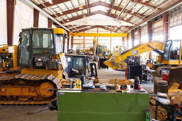Heavy equipment service department