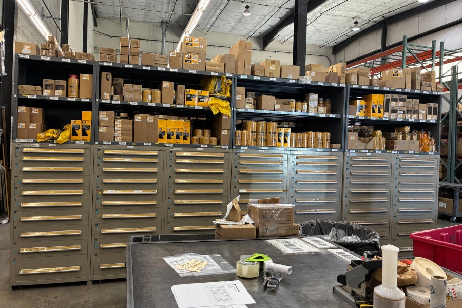 Filters stored in the Redmond parts warehouse