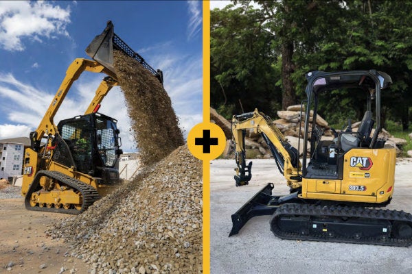 255 compact track loader and 303.5 mini excavator