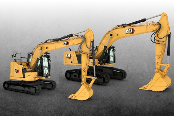 Cat small and medium excavator
