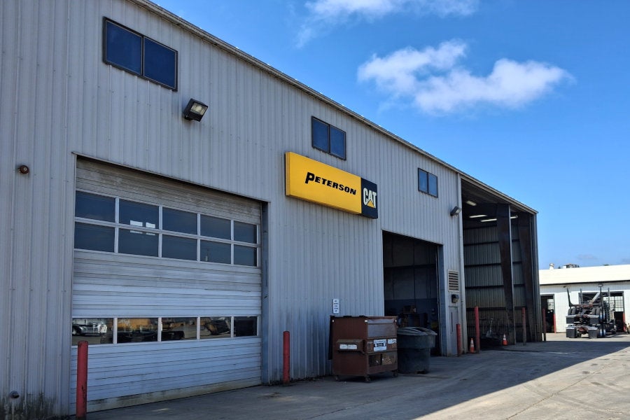 Entrances to heavy equipment and commercial truck shops