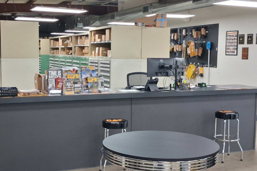 Peterson Cat's parts counter in Longview