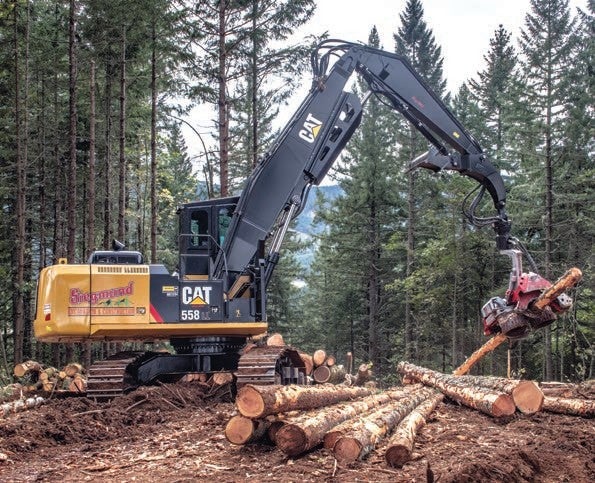 Siegmund 558 LL doing a demonstration at the Pacific Logging Conference in September 2018