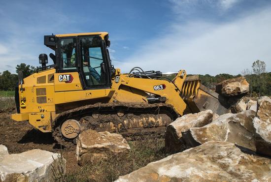 Cat crawler loaders have the power to do heavy landscape work