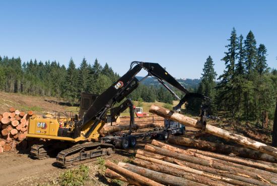 With increased engine, swing, and travel power, the Cat FM558 makes moving big timber quick and efficient.
