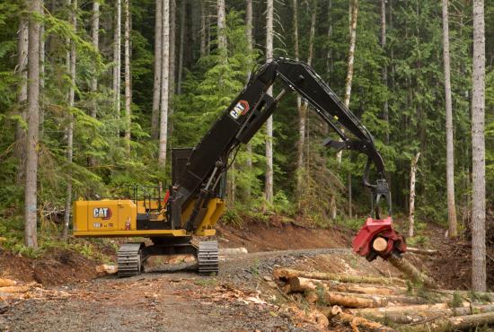 The Cat FM568 can shovel and process logs, load trucks, build roads, and much more.