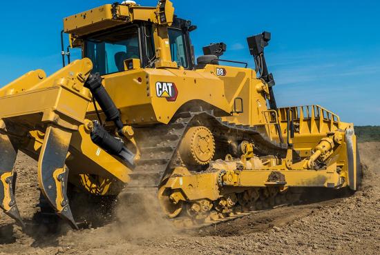 D8 Dozer Doing some Basic Grading