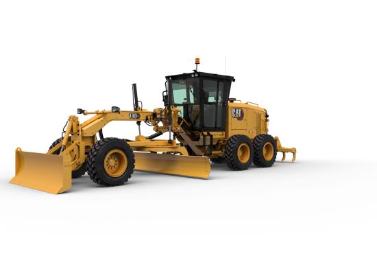 140 GC grader with front blade and ripper