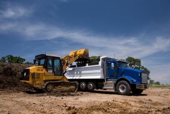 Truck Loading is easy with a 953K Track Loader