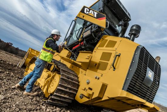 963K Track Loaders are easy to service with a tilt cab
