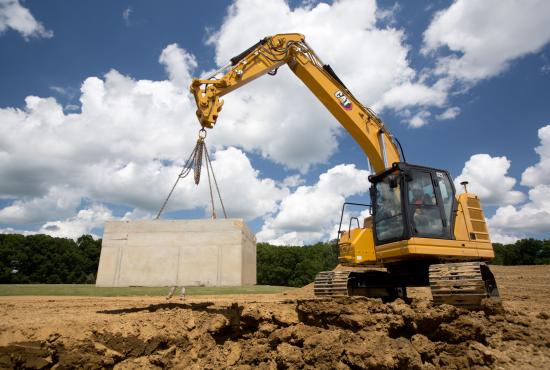325 Hydraulic Excavator using Cat Lift Assist Technology