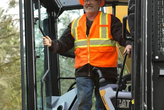 The Cat 568 Certified Forestry cab is 25% larger with 50% greater visibility for enhanced comfort and safety.