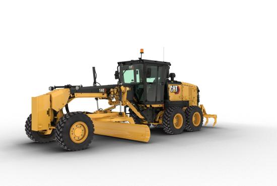 140 Motor Grader with ripper and push block