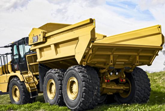 730 EJ Three Axle Articulated Truck