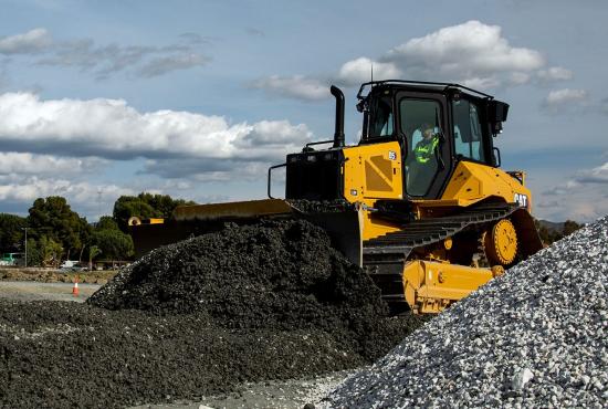 D5 Dozer Grading on Gravel