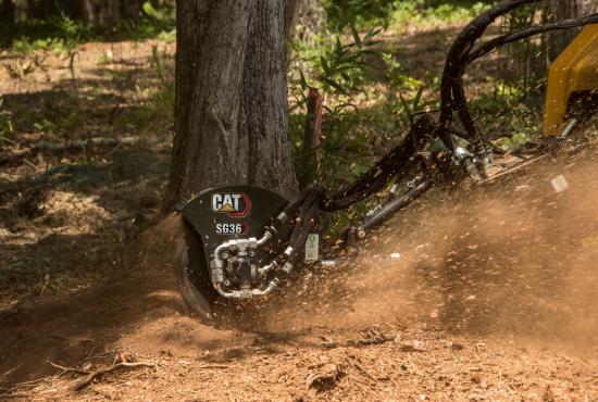 Cat® SG18B Stump Grinder at Work