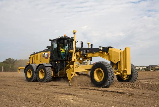 14 Motor Grader moving earth