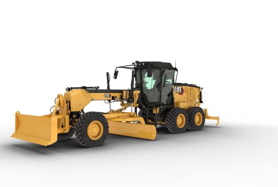 120 Motor Grader with front blade and ripper