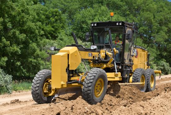 120 Motor Grader heavy blading