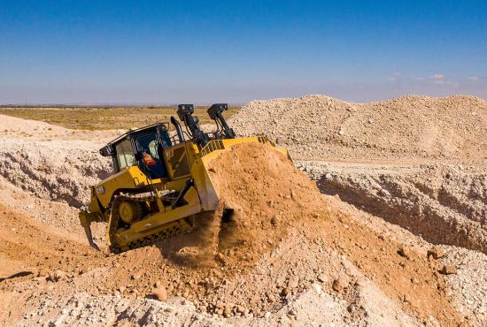 D7 Dozer Pushing Aggregate