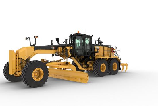 18 Motor Grader with ripper and push block