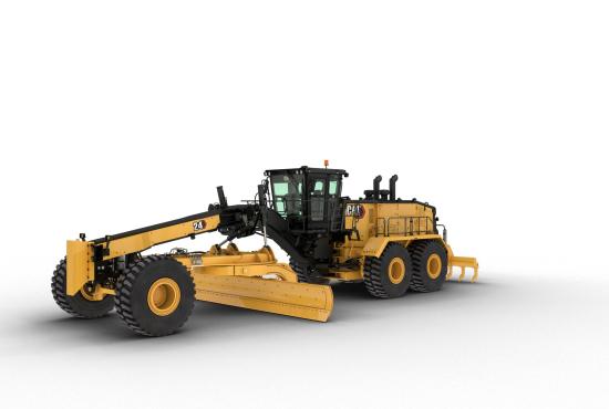 24 Motor Grader with push block and ripper