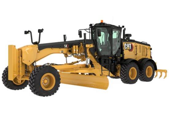 14 Motor Grader with push block and ripper