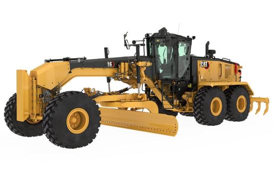 16 Motor Grader with push block and ripper