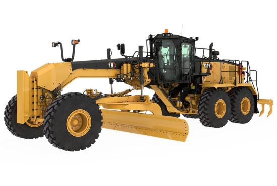 18 Motor Grader with ripper and push block