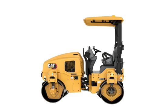 CB25 tandem roller, left side