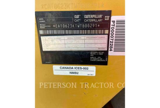 2019 CAT 623K SCRAPER
