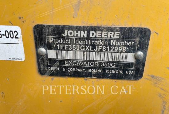 2018 DEERE 350G EXCAVATOR