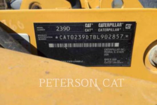2019 CAT 239D COMPACT TRACK LOADER