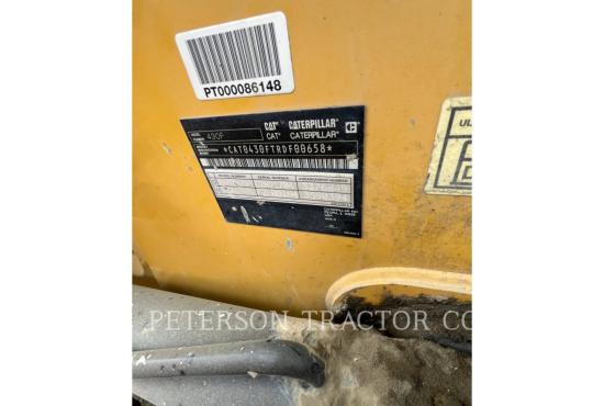 2014 CAT 430F BACKHOE LOADER