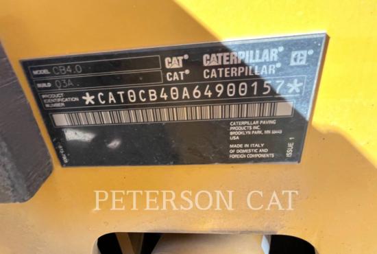 2022 CAT CB4.0 DOUBLE DRUM ROLLER