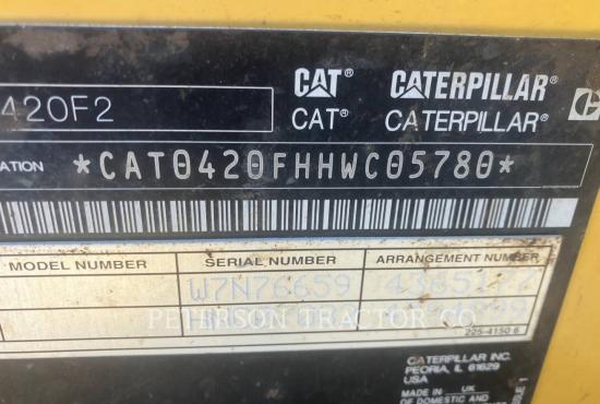 2020 CAT 420F2 BACKHOE LOADER