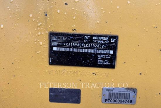 2017 CAT 980M WHEEL LOADER