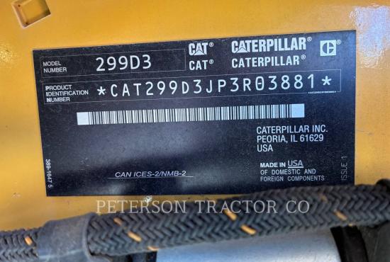 2024 Cat 299D3 Compact Track Loader