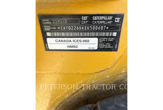 2021 Cat 226D3 Skid Steer Loader